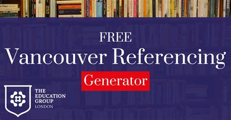 generador de referencia vancouver|Free Vancouver citation generator [2024 Update]